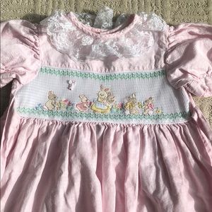 Easter dress smocked